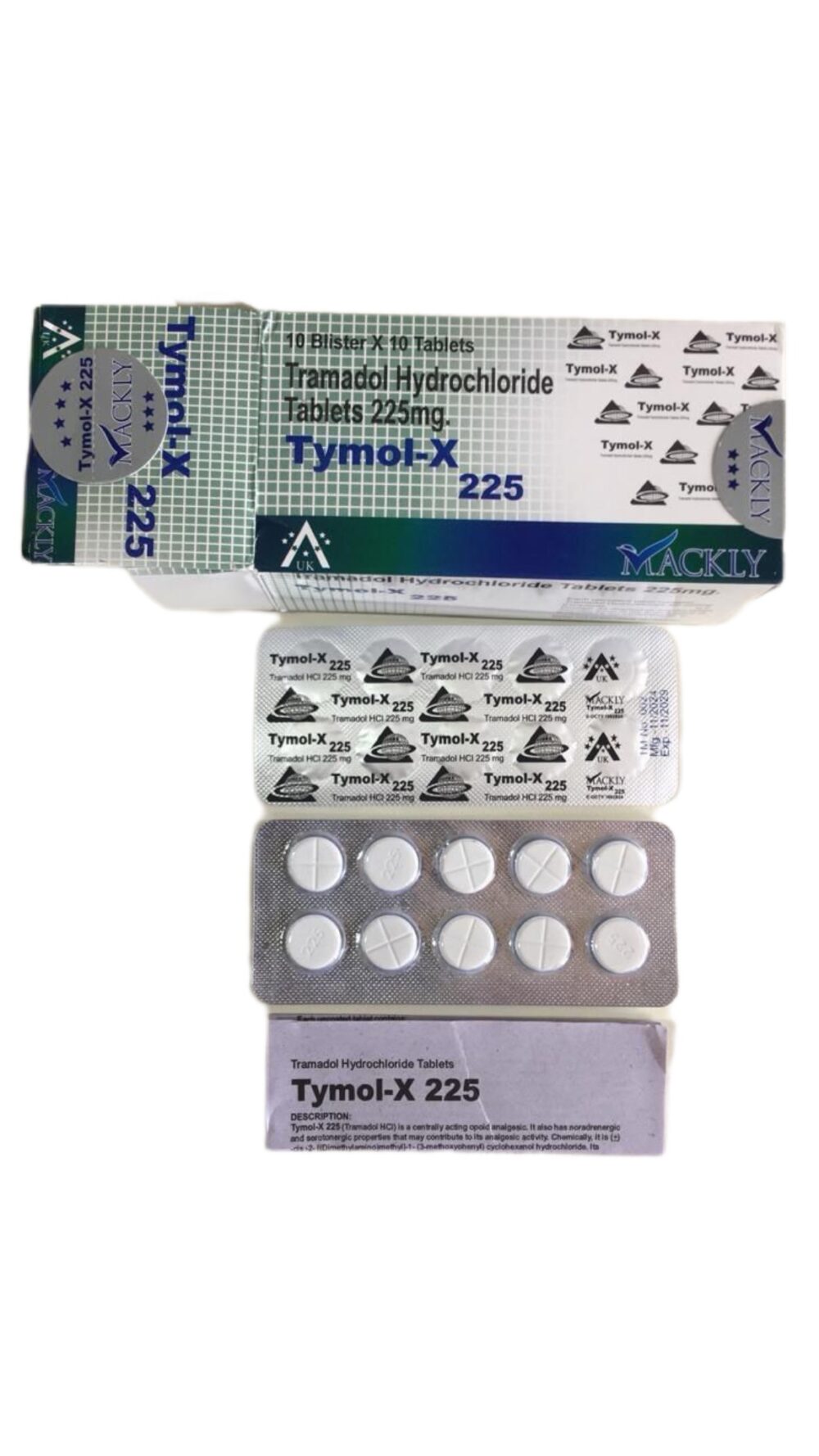 Tymol-X 225mg Tablet tramadol pain relief medicine for moderate to severe pain